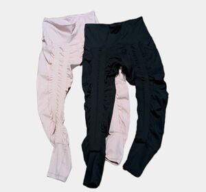 Lot of 2 Sweetflexx Flex Hi Rise Front Resistance Leggings Sz 8